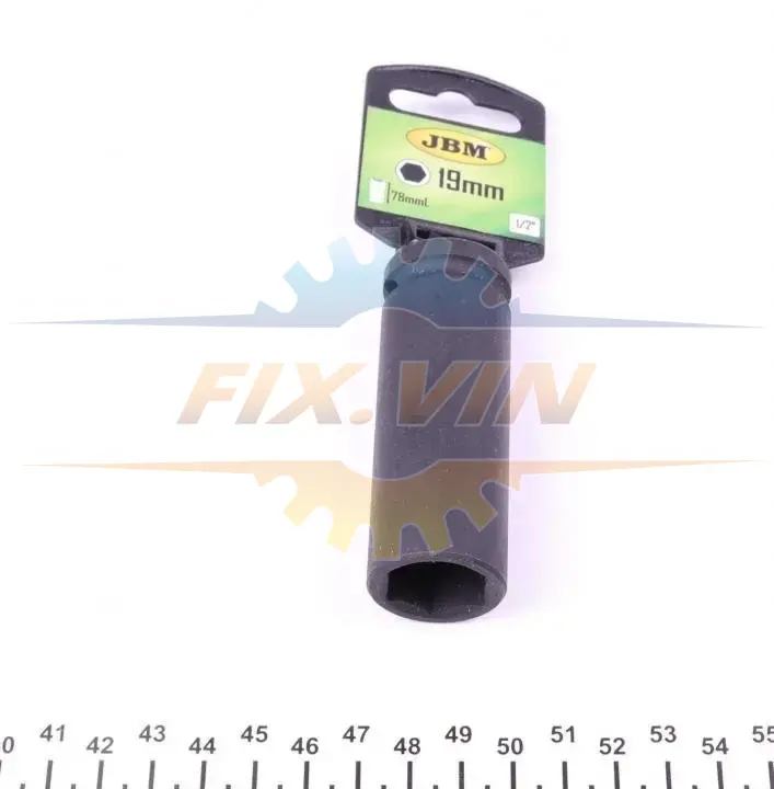 Головка ударна 6-гранна HEX (1/2") (d=19mm) JBM 12068 (фото 1)