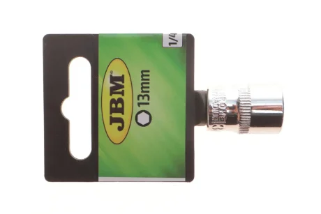 Головка торцева 1/4" 13 мм (хромована) JBM 13361