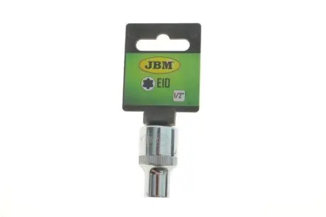 Головка торцева 1/2" E10 (хромована) JBM 13658