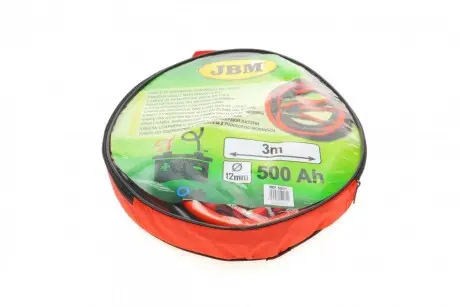Кабель стартера 50mm x2 (3m) з латунними зажимами JBM 52071