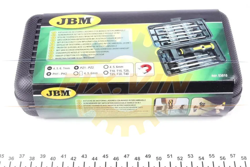 Набір викруток зі змінною рукояткою 11 од. JBM 53010 (фото 1)