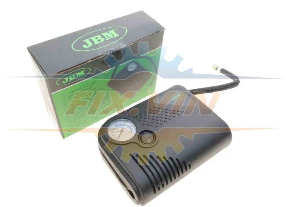 Компресор пневматичний автомобільний 12V/100W/10bar (аналоговий манометр) JBM 53150 (фото 1)