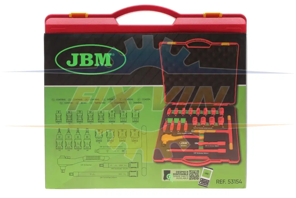Набір інструменту діелектричного 1000В 3/8" 20 од. JBM 53154 (фото 1)