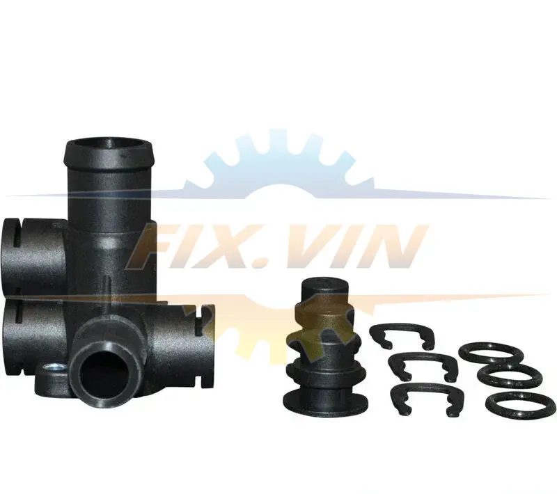 Фланець системи охолодження Golf -91/Passat -97/T4 -03 (к-кт) JP GROUP 1114505010 (фото 1)
