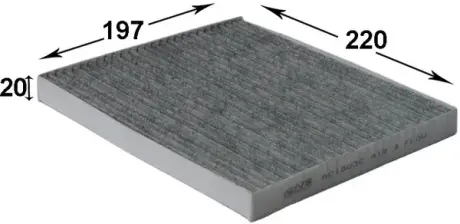 Фільтр салону JS ASAKASHI AC1503C