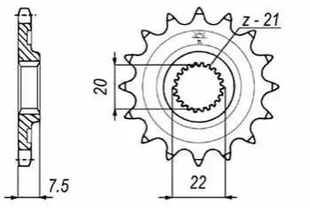 Передня зірка MOTO JT SPROCKETS 100-401-13 (фото 1)