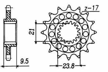 Передня зірка MOTO JT SPROCKETS 100-402-13