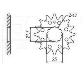 Передня зірка MOTO JT SPROCKETS 100-404-14 (фото 1)