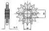 Передня зірка JT SPROCKETS 100-461-16 (фото 1)