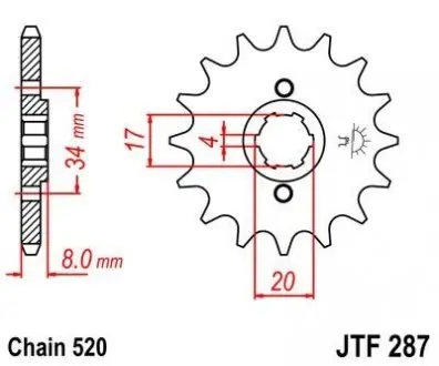 Передня зірка MOTO JT SPROCKETS 101-423-14