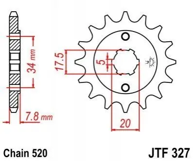 Передня зірка MOTO JT SPROCKETS 101-436-13 (фото 1)