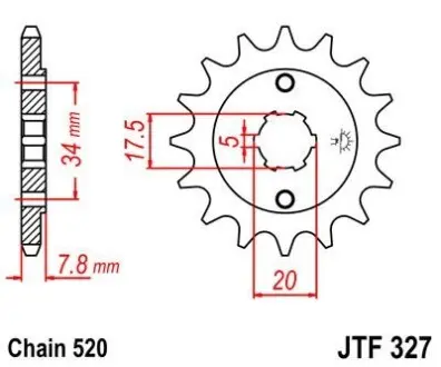 Передня зірка MOTO JT SPROCKETS 101-436-13