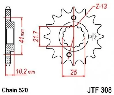 Передня зірка MOTO JT SPROCKETS 101-461-15