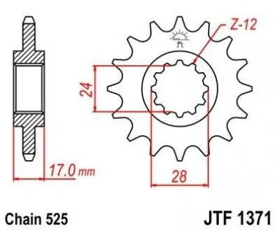 Передня зірка MOTO JT SPROCKETS 101-551-15
