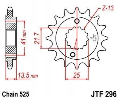 Передня зірка MOTO JT SPROCKETS 101-563-15 (фото 1)