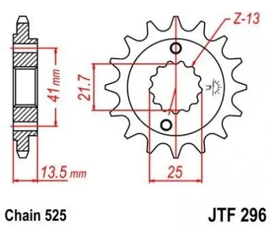 Передня зірка MOTO JT SPROCKETS 101-563-15