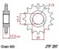 Передня зірка MOTO JT SPROCKETS 101-571-15 (фото 1)