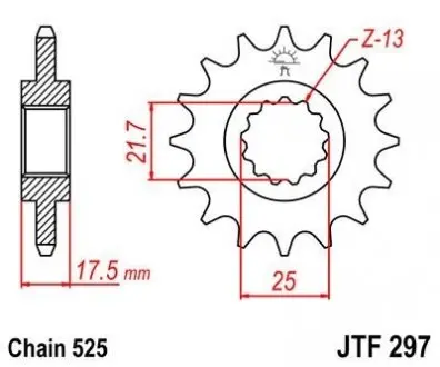 Передня зірка MOTO JT SPROCKETS 101-571-15