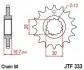 Передня зірка MOTO JT SPROCKETS 101-664-16 (фото 1)