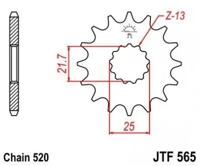 Передня зірка MOTO JT SPROCKETS 102-461-14