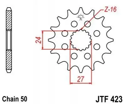 Передня зірка MOTO JT SPROCKETS 103-614-18 (фото 1)