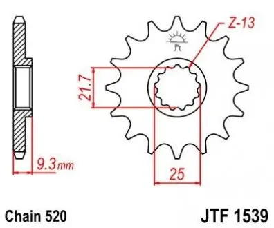 Передня зірка MOTO JT SPROCKETS 104-469-14