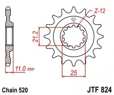 Передня зірка MOTO JT SPROCKETS 105-452-15