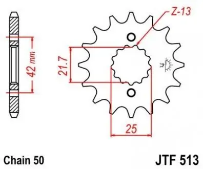 Передня зірка MOTO JT SPROCKETS 105-665-15