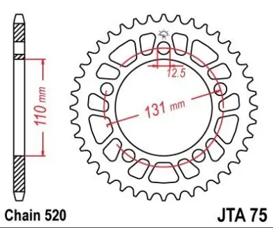 Зірка ESJOT MOTO JT SPROCKETS 110-457-44