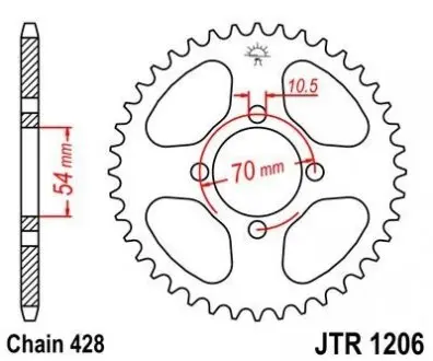 Зірка MOTO JT SPROCKETS 111-347-42