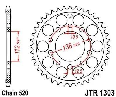 Зірка MOTO JT SPROCKETS 111-454-43