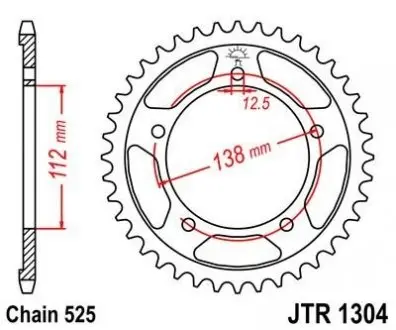 Зірка MOTO JT SPROCKETS 111-554-45