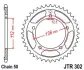 Зірка MOTO JT SPROCKETS 111-654-41 (фото 1)