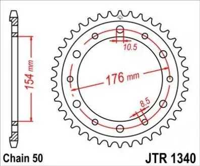 Зірка MOTO JT SPROCKETS 111-673-44