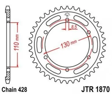 Зірка MOTO JT SPROCKETS 112-374-44