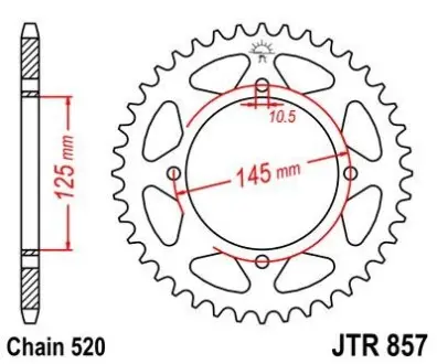 Зірка MOTO JT SPROCKETS 112-446-46