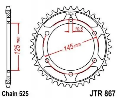 Зірка MOTO JT SPROCKETS 112-566-43 (фото 1)