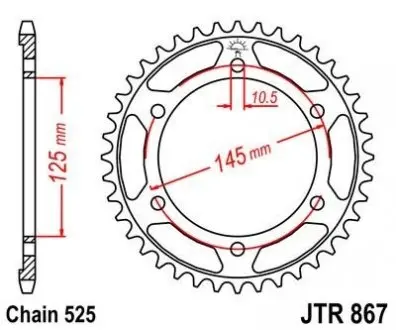 Зірка MOTO JT SPROCKETS 112-566-43