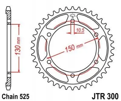 Зірка MOTO JT SPROCKETS 112-567-42 (фото 1)
