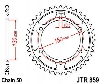 Зірка MOTO JT SPROCKETS 112-668-47 (фото 1)