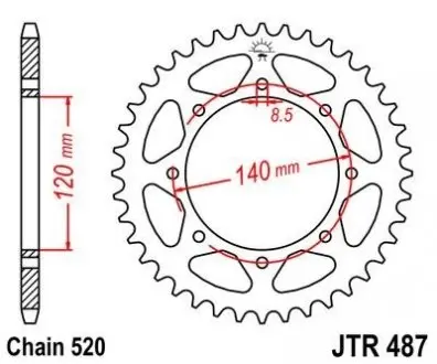 Зірка MOTO JT SPROCKETS 114-482-44