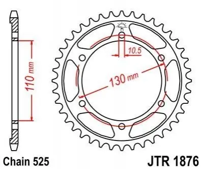 Зірка MOTO JT SPROCKETS 115-567-45 (фото 1)