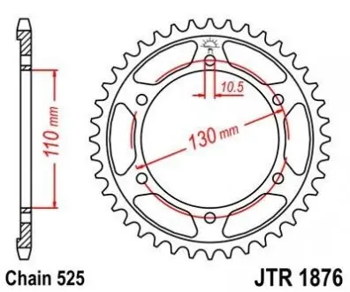 Зірка MOTO JT SPROCKETS 115-567-45