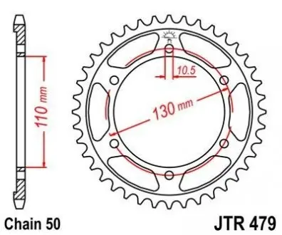 Зірка MOTO JT SPROCKETS 115-667-45