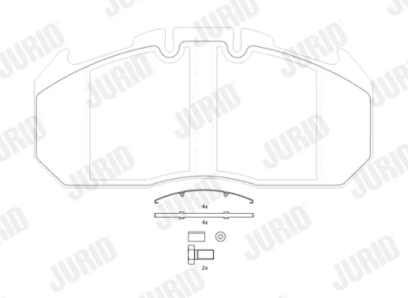 JURID - Колодки Jurid/Bendix 2913109560
