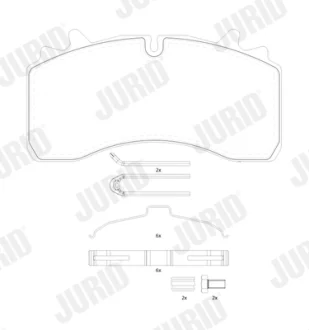 JURID - Колодки Jurid/Bendix 2916205390