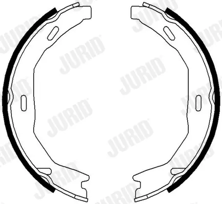 Комлект тормозных накладок Jurid/Bendix 362561J (фото 1)