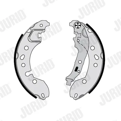 JURID RENAULT гальм. колодки задн. TWINGO II 1.2 16V 07-14, TWINGO II 1.5 dCi 90 10-, SMART FORTWO 1.0 14- Jurid/Bendix 362630J (фото 1)