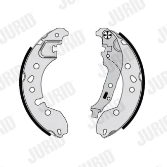 JURID RENAULT гальм. колодки задн. TWINGO II 1.2 16V 07-14, TWINGO II 1.5 dCi 90 10-, SMART FORTWO 1.0 14- Jurid/Bendix 362630J