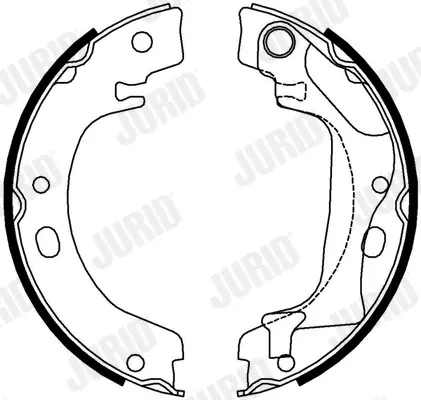 JURID колодки ручного гальма TOYOTA Corolla 02- Jurid/Bendix 362631J (фото 1)
